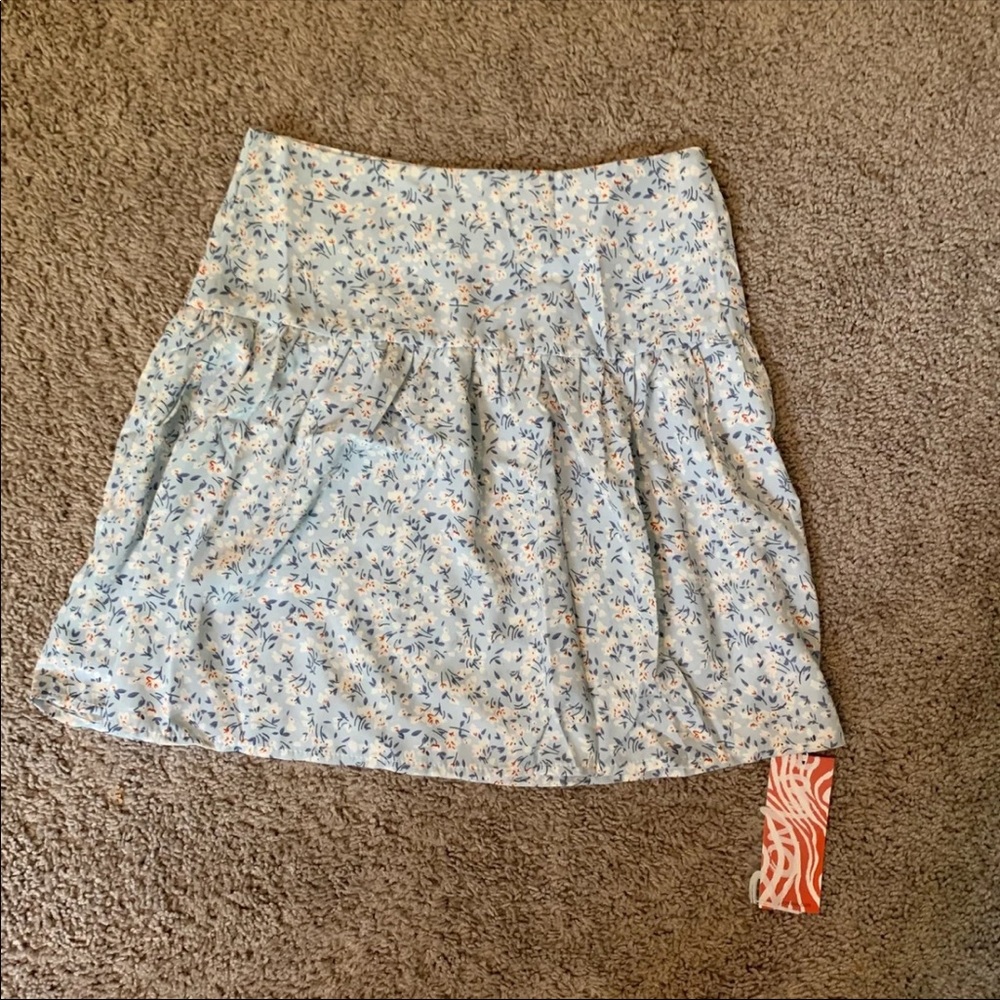 Romwe Floral Skirt